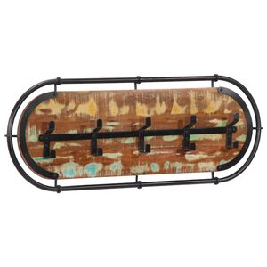 vidaXL Prie sienos montuojama paltų kabykla su 5 kabliukais, perdirbta