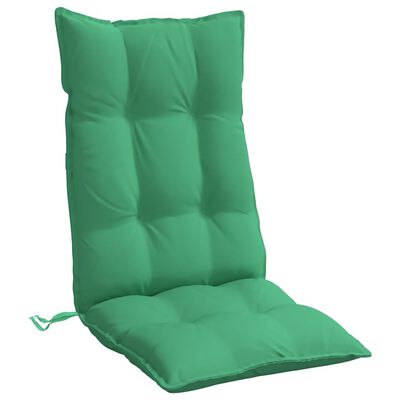 vidaXL Kėdės pagalvėlės, 2vnt., žalios spalvos, oksfordo audinys