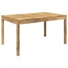 vidaXL Sodo vakarienės stalas Balta 147 x 88,5 x 75 cm