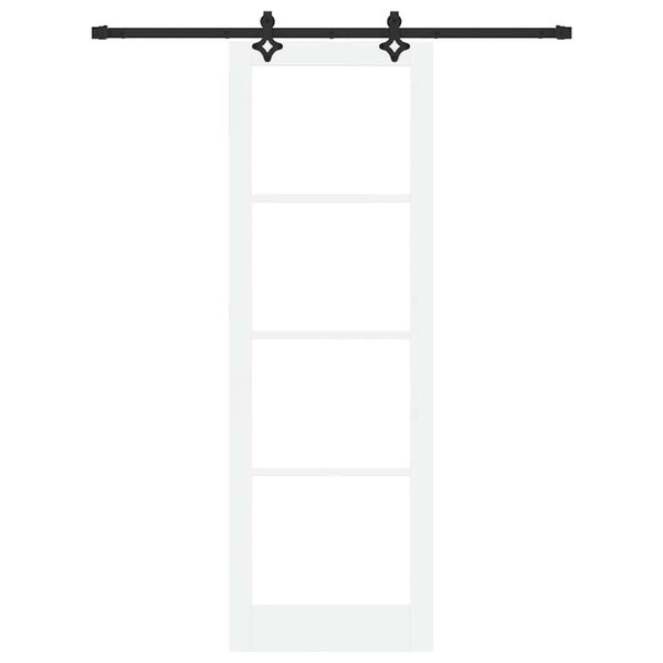 vidaXL Slankios durys ORKDAL Balta ir juoda 78 x 232 cm