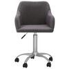 vidaXL Pasukamos valgomojo kėdės, 4vnt., taupe spalvos, audinys