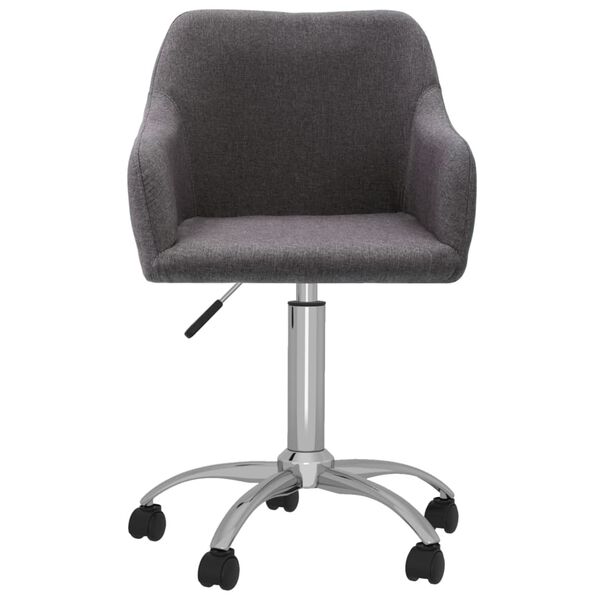 vidaXL Pasukamos valgomojo kėdės, 4vnt., taupe spalvos, audinys