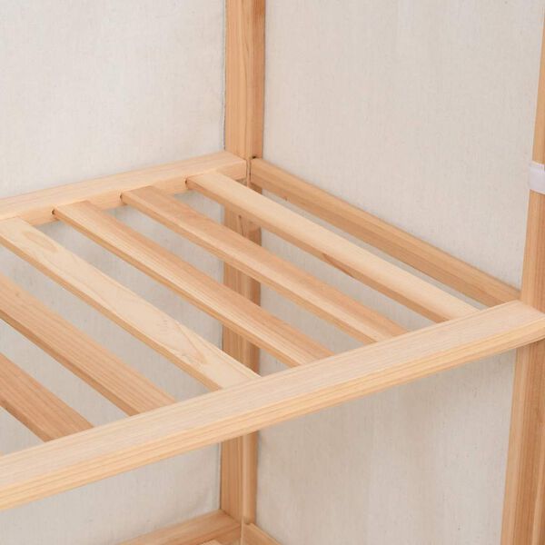 vidaXL Drabužių spinta, 3 lentynos, 79x40x170cm