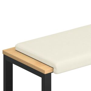vidaXL Suoliuko pagalvė mančester Kreminė Gylis 35 cm
