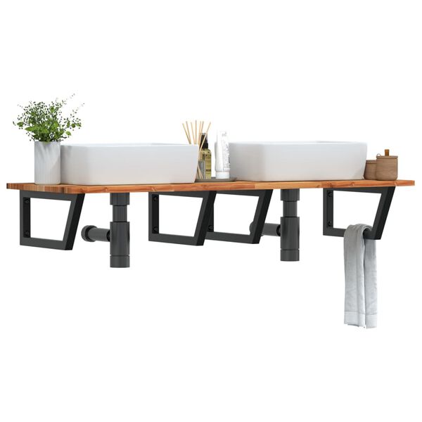 vidaXL Lentyna praustuvui, plienas ir akacijos medienos masyvas