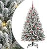vidaXL Dirbtinė Kalėdų eglutė 150 cm 150 LED &Scaron;ilta balta