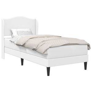 vidaXL Lovos rėmas su galvūgalio Balta 80 x 200 cm Dirbtinė oda
