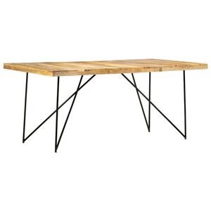 vidaXL Valgomojo stalas, 180x90x76cm, mango medienos masyvas