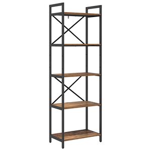 vidaXL Knygų lentyna 5 auk&scaron;tų 56 x 34 x 171 cm Apdirbta mediena