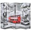 vidaXL Kambario pertvara, 228x170cm, Londono autob., juoda ir balta