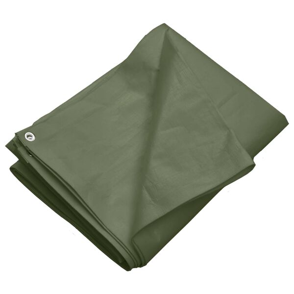 vidaXL Tentas, žalios spalvos, 4x4m, 260g/m&sup2;, HDPE