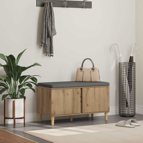 vidaXL Koridoriaus suolas Amatininkų ąžuolas 80 x 38 x 46 cm