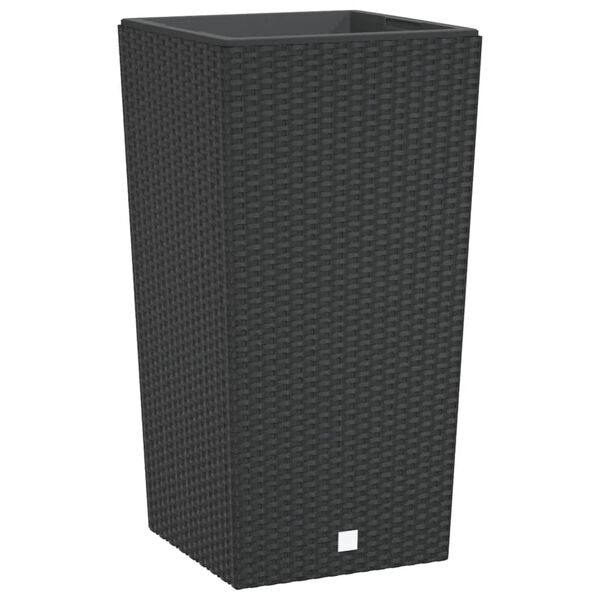 vidaXL Lovelis su i&scaron;imamu įdėklu, antracito, 21/49l, PP ratanas