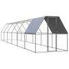 vidaXL Lauko narvas vi&scaron;čiukams, 2x12x2m, galvanizuotas plienas