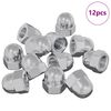 vidaXL Hex gilių rie&scaron;utai 12 pcs Sidabro m8 Metalas