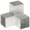 vidaXL Stulpo sujungimas, 101x101mm, galvanizuotas metalas, Y formos