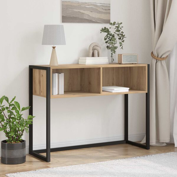 vidaXL Žurnalinis staliukas Meistrų ąžuolas 100 x 36 x 75 cm