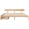 vidaXL Lovos rėmas be čiužinio, 200x200cm, pu&scaron;ies medienos masyvas