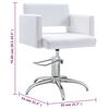 vidaXL Grožio salono kėdė, baltos spalvos, dirbtinė oda