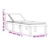 vidaXL Saulės gultas su pagalvėlėmis, baltos spalvos, PP