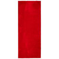 vidaXL Kilimas HUARTE, raudonos spalvos, 80x200cm, trumpi šereliai
