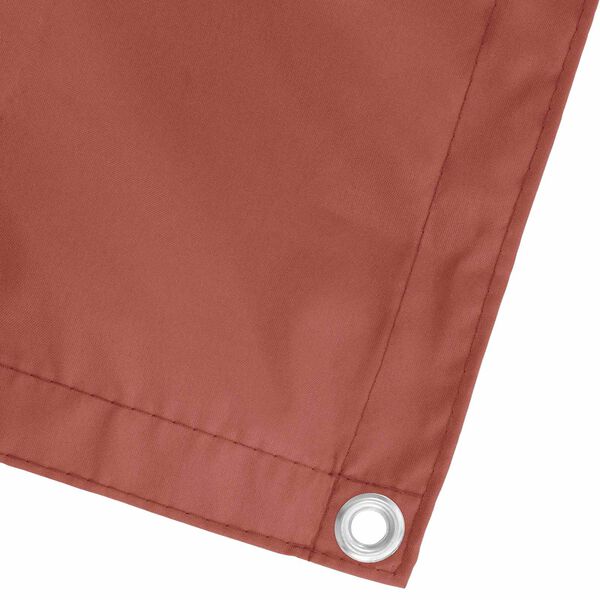 vidaXL Balkono Ekranas Terakotos 75 x 200 cm PU dengtas oksfordas alu