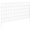 vidaXL Sodo tvora su kuoliukais 24 pcs 95 x 50 cm Mesh Sidabrinė