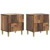 vidaXL &Scaron;alia lovos spintelė 2 pcs Sendintos medienos 43 x 34,5 x 48 cm