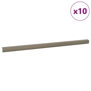 vidaXL Laiptų profiliai 10 pcs šampano 67 cm Aliuminis