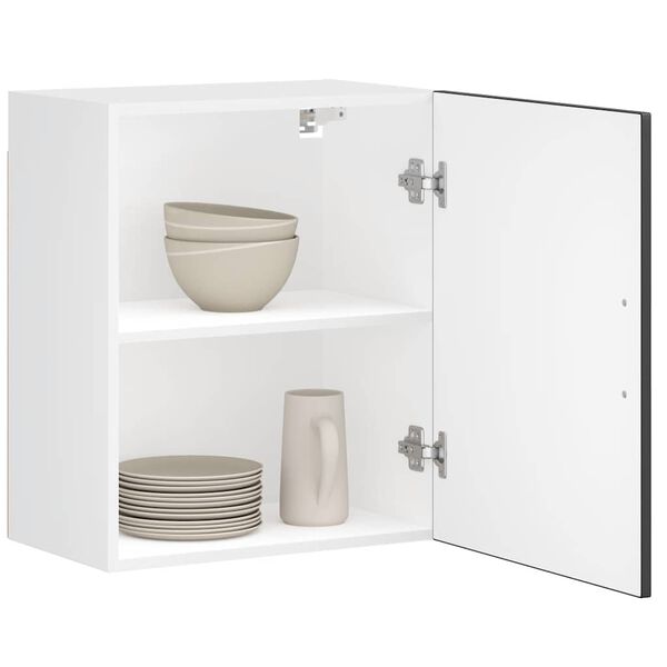 vidaXL Virtuvės spintelė, Porto, juoda, apdirbta mediena