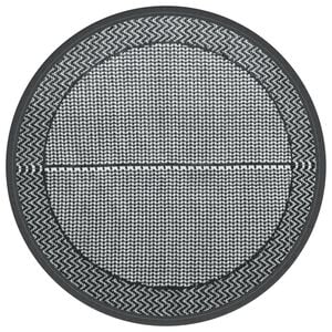 vidaXL Lauko kilimas, ARAKIL pilkos spalvos, 120cm skersmens, PP