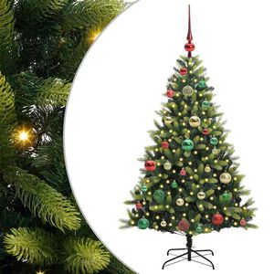 vidaXL Dirbtinė sulankstoma Kalėdų eglutė su 150 LED lemputių Žalia