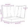 vidaXL Lauko sofa pagalvėlė 3 pcs Rožinė Poliesteris
