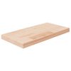 vidaXL Lentyna, 40x20x2,5cm, neapdorotas ąžuolo medienos masyvas