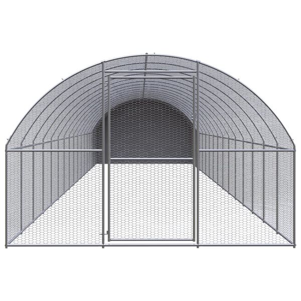 vidaXL Lauko narvas vi&scaron;čiukams, 3x16x2m, galvanizuotas plienas