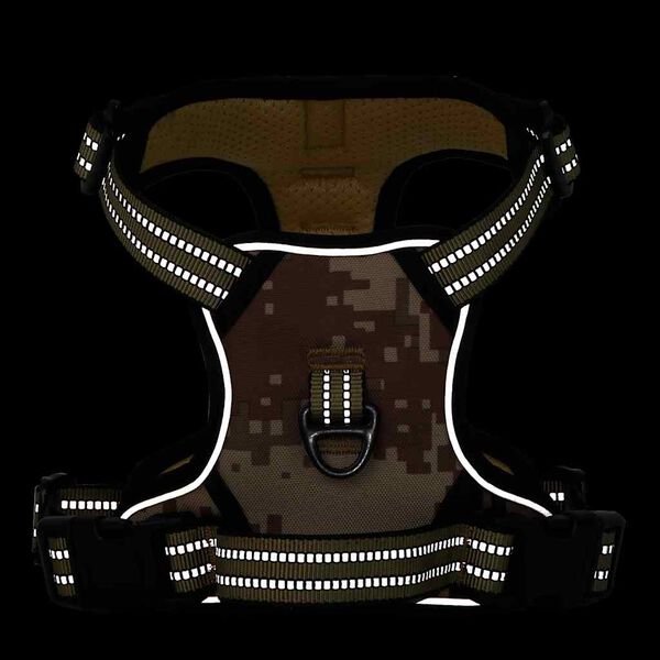 vidaXL &Scaron;unų petne&scaron;os su &scaron;viesą atspindinčiomis juostelėmis, rudas, M