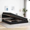 vidaXL Lova su daiktų laikymo vieta ir čiužiniu Juoda 200 x 200 cm