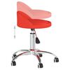 vidaXL Pasukamos valgomojo kėdės, 2vnt., raudonos, dirbtinė oda