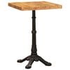 vidaXL Bistro stalas 50 x 50 x 76 cm Kietas mango medis Ruda Kvadrato