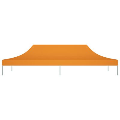 vidaXL Proginės palapinės stogas, oranžinės spalvos, 6x3m, 270 g/m²