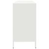 vidaXL Šoninė spintelė, balta, 135x39x73,5cm, plienas