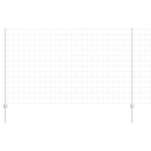 vidaXL Tvora su stulpais Sidabro 1,4 x 10 m Plienas
