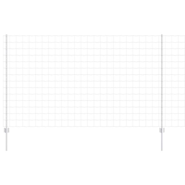 vidaXL Tvora su stulpais Sidabro 1,4 x 10 m Plienas