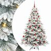 vidaXL Dirbtinė Kalėdų eglutė su 300 LED Balta 180 cm PE ir PVC