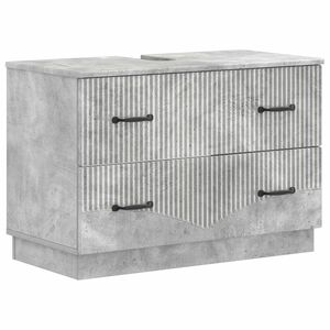 vidaXL Vonios kriauklės spinta HOORN Betono pilka 82 x 41 x 56 cm