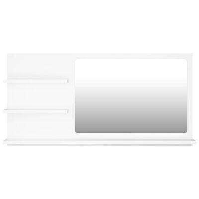 vidaXL Vonios kambario veidrodis, baltos spalvos, 90x10,5x45cm, MDP