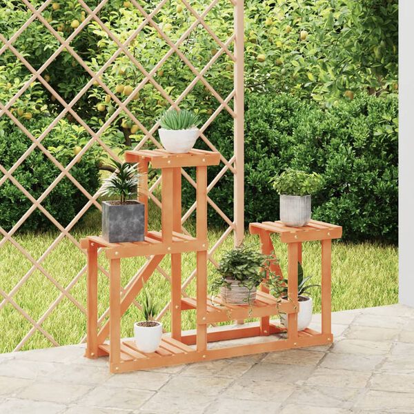 vidaXL Gėlių stovas, 90x25x73,5cm, eglės medienos masyvas