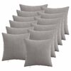 vidaXL Pagalvėlės užvalkalas 12 pcs HEERLEN &Scaron;viesiai pilka 40 x 40 cm