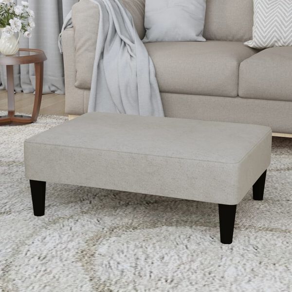 vidaXL Taburetė, &scaron;viesiai pilkos spalvos, mikropluo&scaron;to audinys