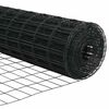 vidaXL Tvora su stulpais Pilka 1,6 x 10 m Plienas ir PVC